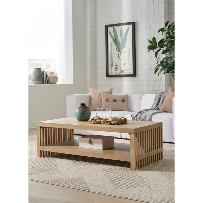 Modus Furniture Tanner Coffee Table  Flaxen 655450503443 QPUD21 Main Image