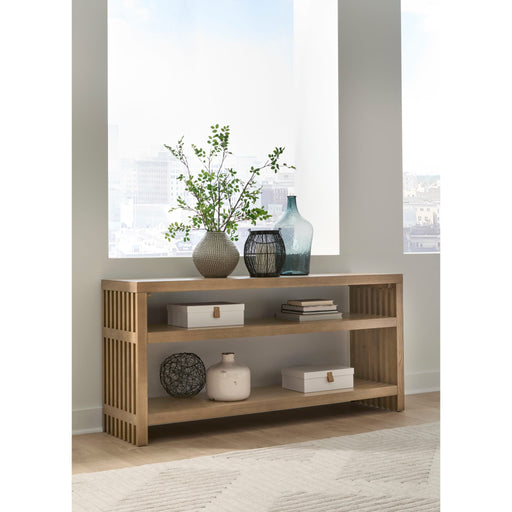 Modus Furniture Tanner Console Table  Flaxen 655450503467 QPUD23 Main Image