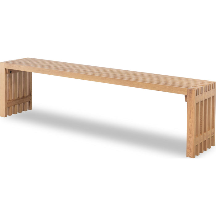 Modus Furniture Tanner Dining Bench  Flaxen 655450503344 QPUD65 Image 1