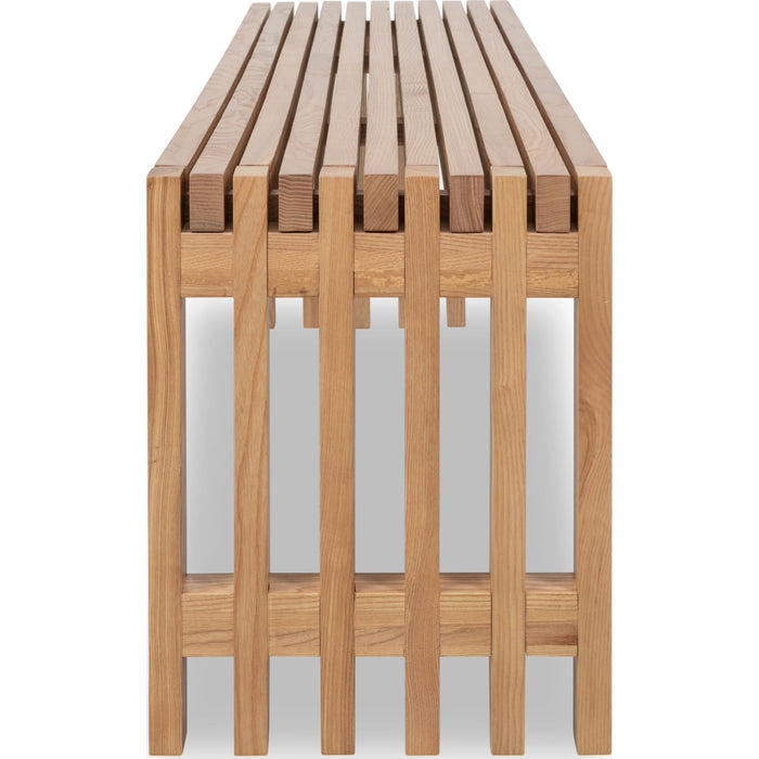 Modus Furniture Tanner Dining Bench  Flaxen 655450503344 QPUD65 Image 2