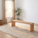 Modus Furniture Tanner Dining Bench  Flaxen 655450503344 QPUD65 Main Image