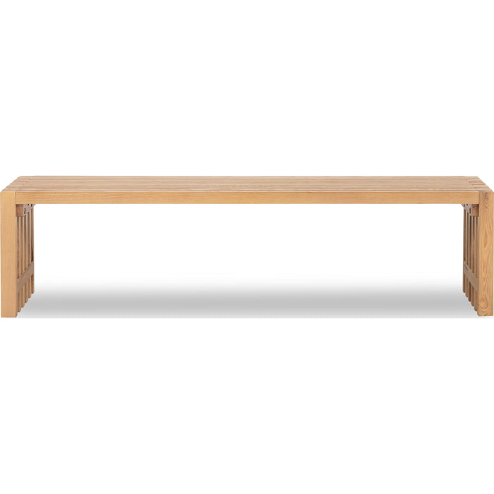 Modus Furniture Tanner Dining Bench  Flaxen 655450503344 QPUD65 Main Image