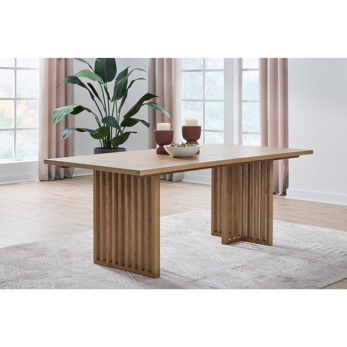 Modus Furniture Tanner Dining Table  Flaxen 655450503412 QPUD60 Main Image