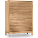 Modus Furniture Tanner Five Drawer Ash Wood Chest in Flaxen 655450444494 QPUD84 Image 2