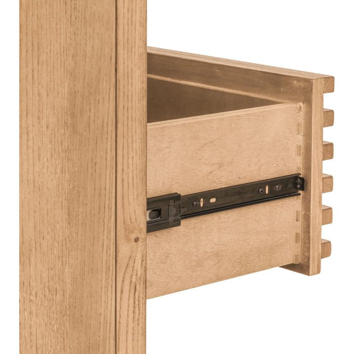 Modus Furniture Tanner Five Drawer Ash Wood Chest in Flaxen 655450444494 QPUD84 Image 5