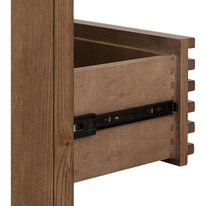 Modus Furniture Tanner Five Drawer Ash Wood Chest in Roux 655450444968 QPUA84 Image 5