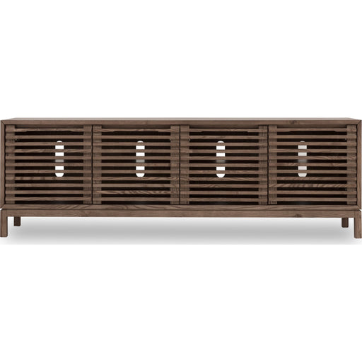 Modus Furniture Tanner Four Door Solid Ash Media Console in Chicory 655450579738 QP8C26 Image 1