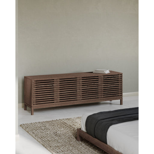 Modus Furniture Tanner Four Door Solid Ash Media Console in Chicory 655450579738 QP8C26 Main Image