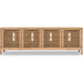 Modus Furniture Tanner Four Door Solid Ash Media Console in Flaxen 655450445392 QPUD26 Image 1