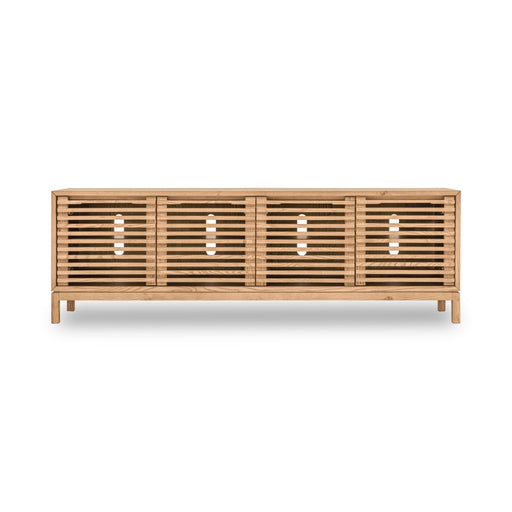 Modus Tanner Four Door Solid Ash Media Console in FlaxenMain Image