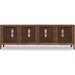 Modus Furniture Tanner Four Door Solid Ash Media Console in Roux 655450445408 QPUA26 Image 1