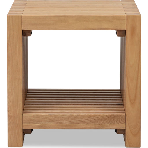 Modus Furniture Tanner Side Table  Flaxen 655450503481 QPUD22 Main Image