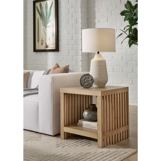 Modus Furniture Tanner Side Table  Flaxen 655450503481 QPUD22 Main Image