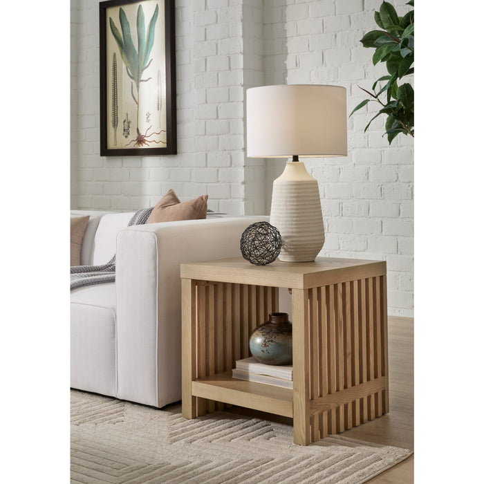 Modus Furniture Tanner Side Table  Flaxen 655450503481 QPUD22 Main Image