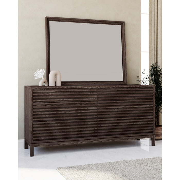 Modus Furniture Tanner Six Drawer Ash Wood Dresser in Chicory 655450579721 QP8C82 Image 2