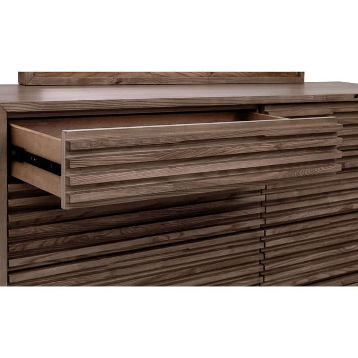 Modus Furniture Tanner Six Drawer Ash Wood Dresser in Chicory 655450579721 QP8C82 Image 4