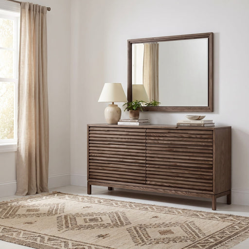Modus Furniture Tanner Six Drawer Ash Wood Dresser in Chicory 655450579721 QP8C82 Main Image