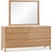 Modus Furniture Tanner Six Drawer Ash Wood Dresser in Flaxen 655450444470 QPUD82 Image 1