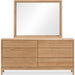 Modus Furniture Tanner Six Drawer Ash Wood Dresser in Flaxen 655450444470 QPUD82 Image 2