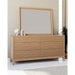 Modus Furniture Tanner Six Drawer Ash Wood Dresser in Flaxen 655450444470 QPUD82 Image 3