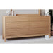 Modus Furniture Tanner Six Drawer Ash Wood Dresser in Flaxen 655450444470 QPUD82 Main Image