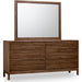 Modus Furniture Tanner Six Drawer Ash Wood Dresser in Roux 655450444944 QPUA82 Image 1