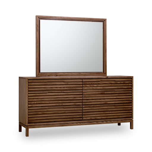 Modus Tanner Six Drawer Ash Wood Dresser in RouxImage 1
