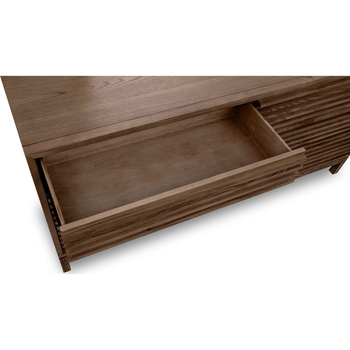 Modus Furniture Tanner Six Drawer Ash Wood Dresser in Roux 655450444944 QPUA82 Image 3