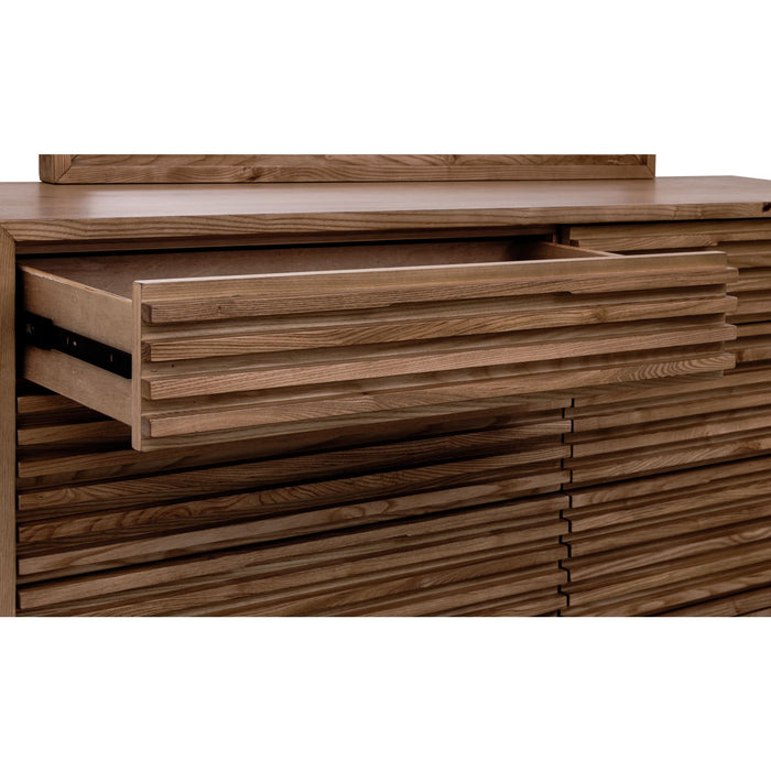 Modus Furniture Tanner Six Drawer Ash Wood Dresser in Roux 655450444944 QPUA82 Image 5