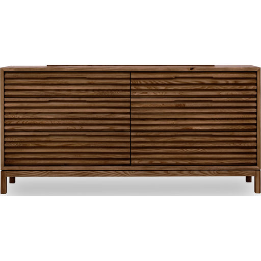 Modus Furniture Tanner Six Drawer Ash Wood Dresser in Roux 655450444944 QPUA82 Main Image