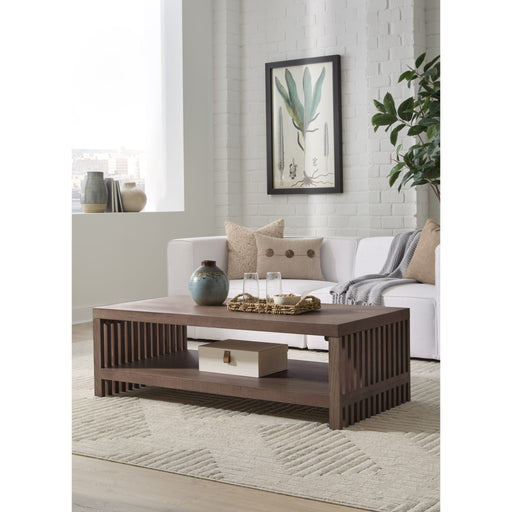 Modus Furniture Tanner Slatted Ash Coffee Table in Chicory 655450579769 QP8C21 Main Image