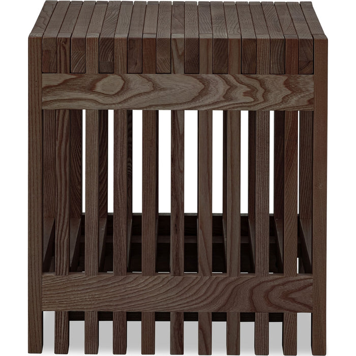Modus Furniture Tanner Slatted Ash Side Table in Chicory 655450579752 QP8C22 Image 3