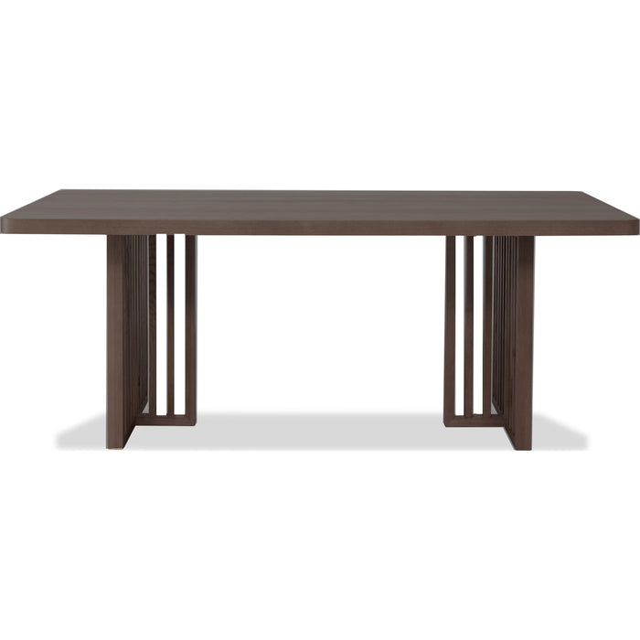 Modus Furniture Tanner Slatted Base Ash Dining Table in Chicory 655450579783 QP8C60 Image 1