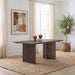 Modus Furniture Tanner Slatted Base Ash Dining Table in Chicory 655450579783 QP8C60 Main Image