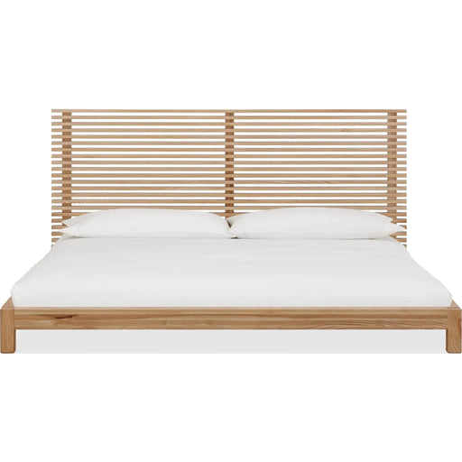 Modus Furniture Tanner Solid Ash Platform Bed in Flaxen  QPUDH  Image 1