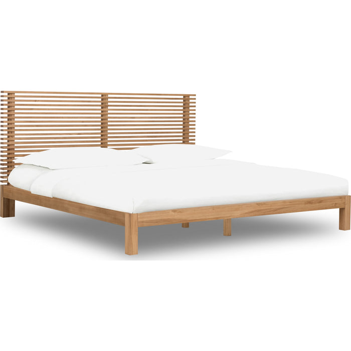 Modus Furniture Tanner Solid Ash Platform Bed in Flaxen  QPUDH  Image 2