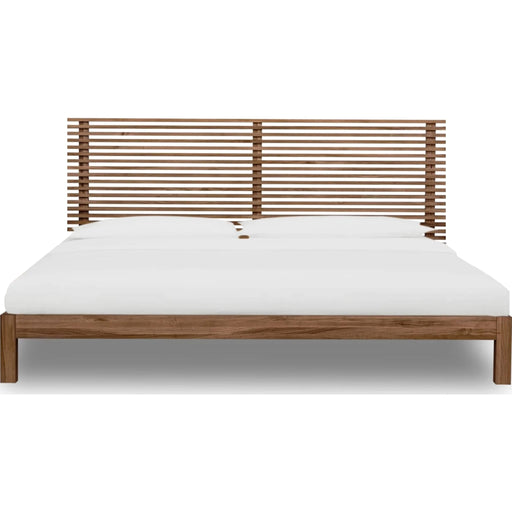 Modus Furniture Tanner Solid Ash Platform Bed in Roux  QPUAH  Image 1