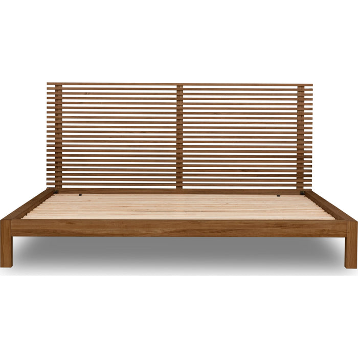 Modus Furniture Tanner Solid Ash Platform Bed in Roux  QPUAH  Image 5