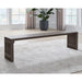 Modus Furniture Tanner Solid Ash Slatted Dining Bench in Chicory 655450579806 QP8C65 Main Image