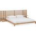 Modus Furniture Tanner Solid Ash Wall Bed with Integrated Nightstands in Flaxen  QPUDJ  Image 3