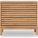 Modus Furniture Tanner Three Drawer Ash Wood Nightstand in Flaxen 655450444463 QPUD81B Image 1