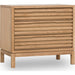 Modus Furniture Tanner Three Drawer Ash Wood Nightstand in Flaxen 655450444463 QPUD81B Image 2