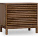Modus Furniture Tanner Three Drawer Ash Wood Nightstand in Roux 655450444937 QPUA81B Image 1