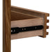 Modus Furniture Tanner Three Drawer Ash Wood Nightstand in Roux 655450444937 QPUA81B Image 3