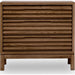 Modus Furniture Tanner Three Drawer Ash Wood Nightstand in Roux 655450444937 QPUA81B Main Image
