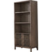 Modus Furniture Tanner Two Door Slatted Ash Bookcase in Chicory 655450579776 QP8C19 Image 2