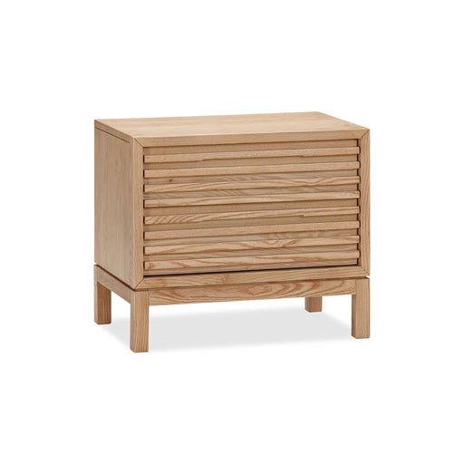 Modus Tanner Two Drawer Ash Wood Nightstand in Flaxen Image 1