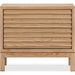 Modus Furniture Tanner Two Drawer Ash Wood Nightstand in Flaxen 655450444456 QPUD81 Image 3