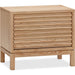 Modus Furniture Tanner Two Drawer Ash Wood Nightstand in Flaxen 655450444456 QPUD81 Image 4
