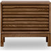 Modus Furniture Tanner Two Drawer Ash Wood Nightstand in Roux 655450444920 QPUA81 Image 1